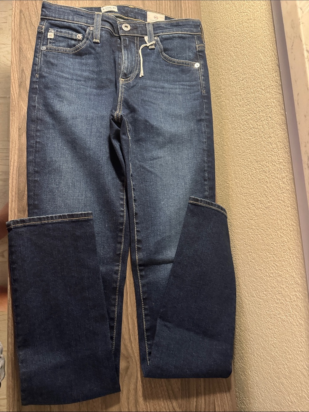 NWT Adriano Goldschmidt Dark Blue Women's Jeans - Classic Straight Fit, 24x33